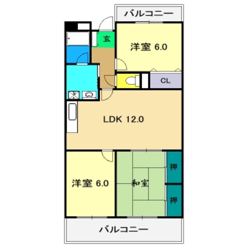 間取図 グランドール桜井