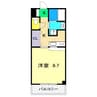 こうき秦南 1Kの間取り