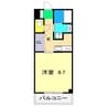 こうき秦南 1Kの間取り