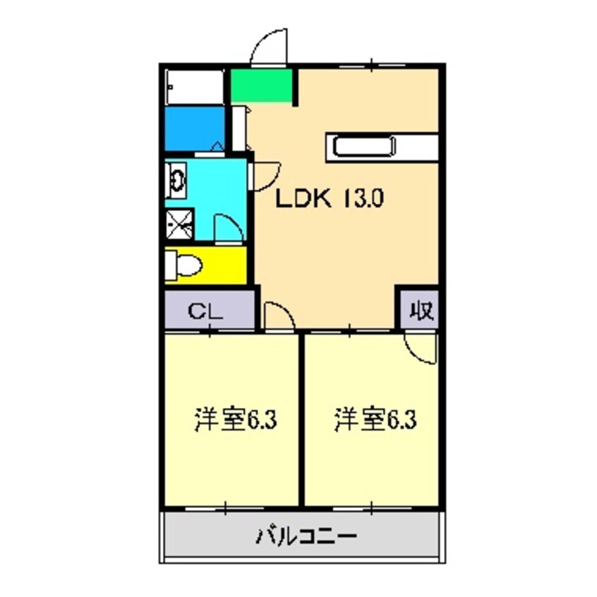 間取図 ガーデンハイツ永野Ⅲ