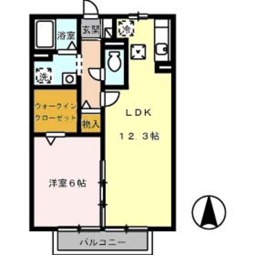 間取図 リヴェール北御座 C棟