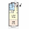 ベレオ グート 1LDKの間取り