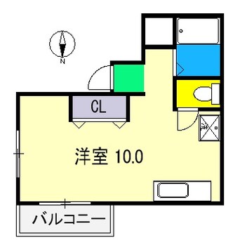 間取図 リヴィエラ天神