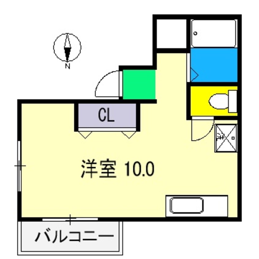 間取図 リヴィエラ天神