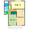 一翠館 2LDKの間取り