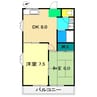 ハイツ愛宕山Ⅰ 2DKの間取り
