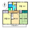 フォーリーヴス 3DKの間取り