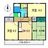フォーリーヴス 3DKの間取り