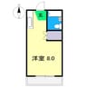 コーポあいりす 1Rの間取り