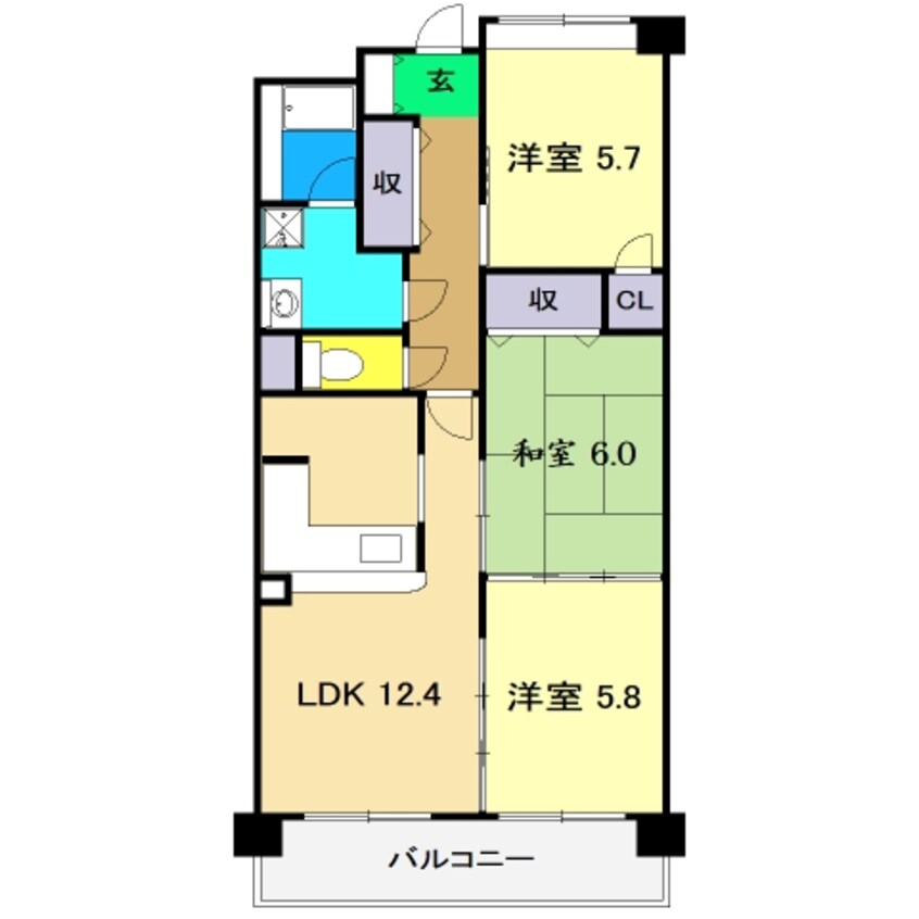 間取図 パールリバー