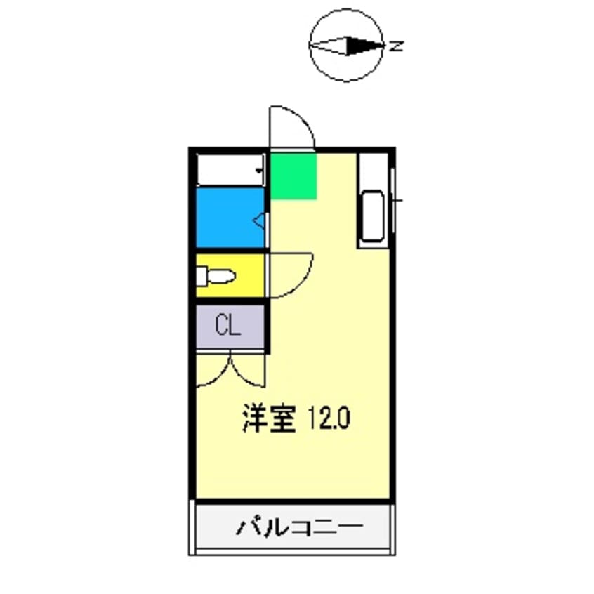 間取図 クラウン朝倉