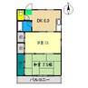 グランドコーポ高須 2DKの間取り