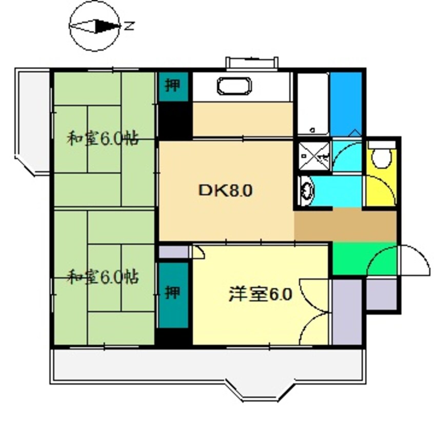 間取図 パークサイドマンション