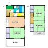 森岡荘 3DKの間取り