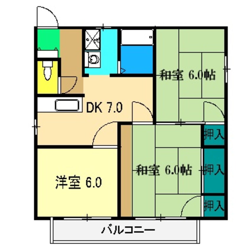 間取図 スクエアハウス