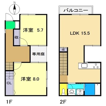 間取図 一ツ橋Spica(一ツ橋一丁目)