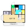 メゾンSEI 1Kの間取り