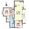ベレオニシムラⅡ 2LDKの間取り