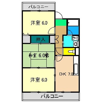 間取図 山崎ハイツ(桟橋)