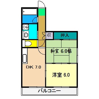 間取図 山崎ハイツ(桟橋)