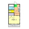 ユーマンション 1Kの間取り