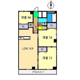 間取図 ヴュー鏡川