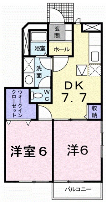 間取図 ヴィラシャルマンⅠ