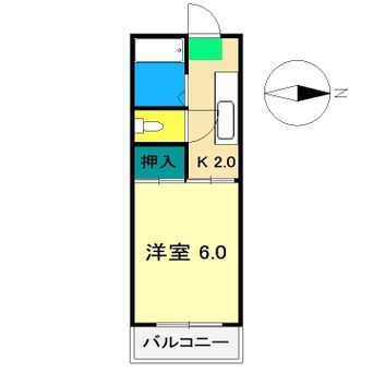 間取図 第10つくもコーポ