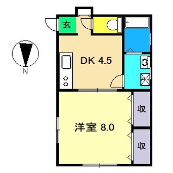 間取図 コーポ福井東町