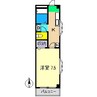 ノワール北新田 1Kの間取り