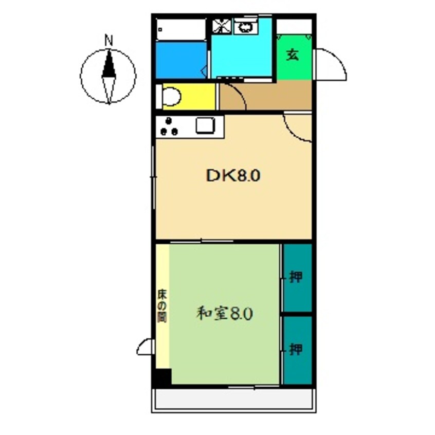 間取図 勝賀瀬マンション