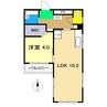 ヴィラ五番街 1LDKの間取り