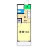 サンライフ福井 1Kの間取り