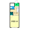 サンライフ福井 1Kの間取り