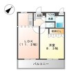 ベイサイドパレス横浜 1LDKの間取り
