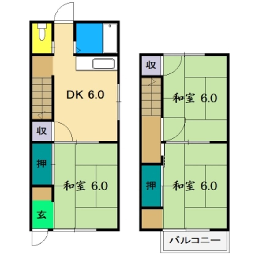 間取図 ヴィラ岡本