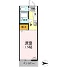 コーポエルム 1Rの間取り