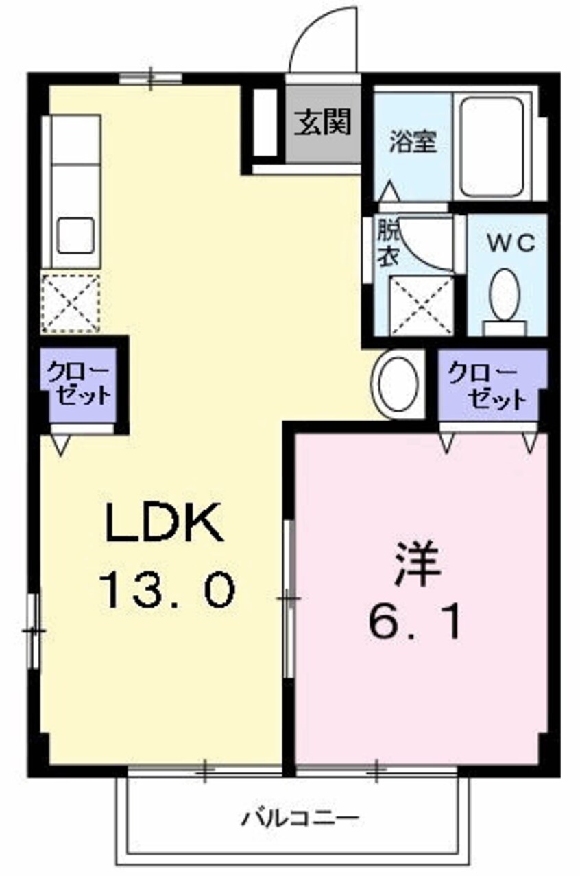 間取図 コーポ竹内Ⅱ