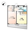ベイサイドパレス横浜 1LDKの間取り