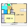 高知市電ごめん線・伊野線/知寄町三丁目駅 徒歩5分 3階 築38年 1LDKの間取り