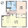 エクセルハウス 1LDKの間取り