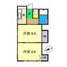 いずみハイツ 2Kの間取り