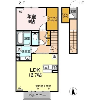 間取図 エスポワールⅡ