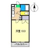 メゾンド パルルⅠ 1Kの間取り