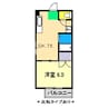 ハイツ長井 1DKの間取り