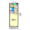 長井フラット Ⅰ 1Kの間取り
