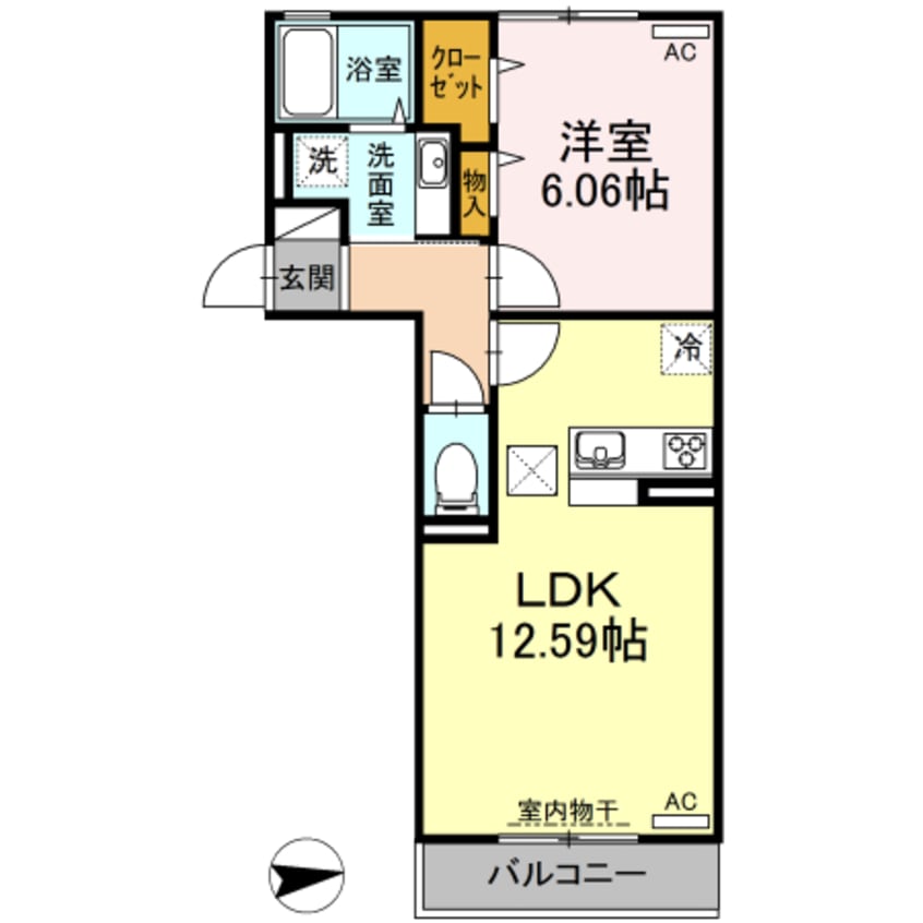 間取図 アトラクトコート