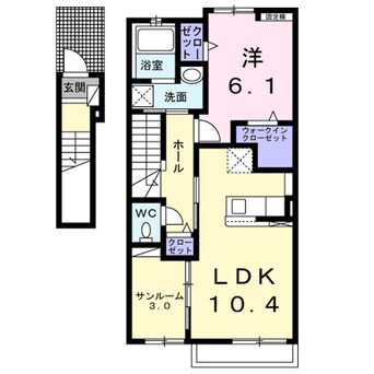 間取図 カルムⅡ