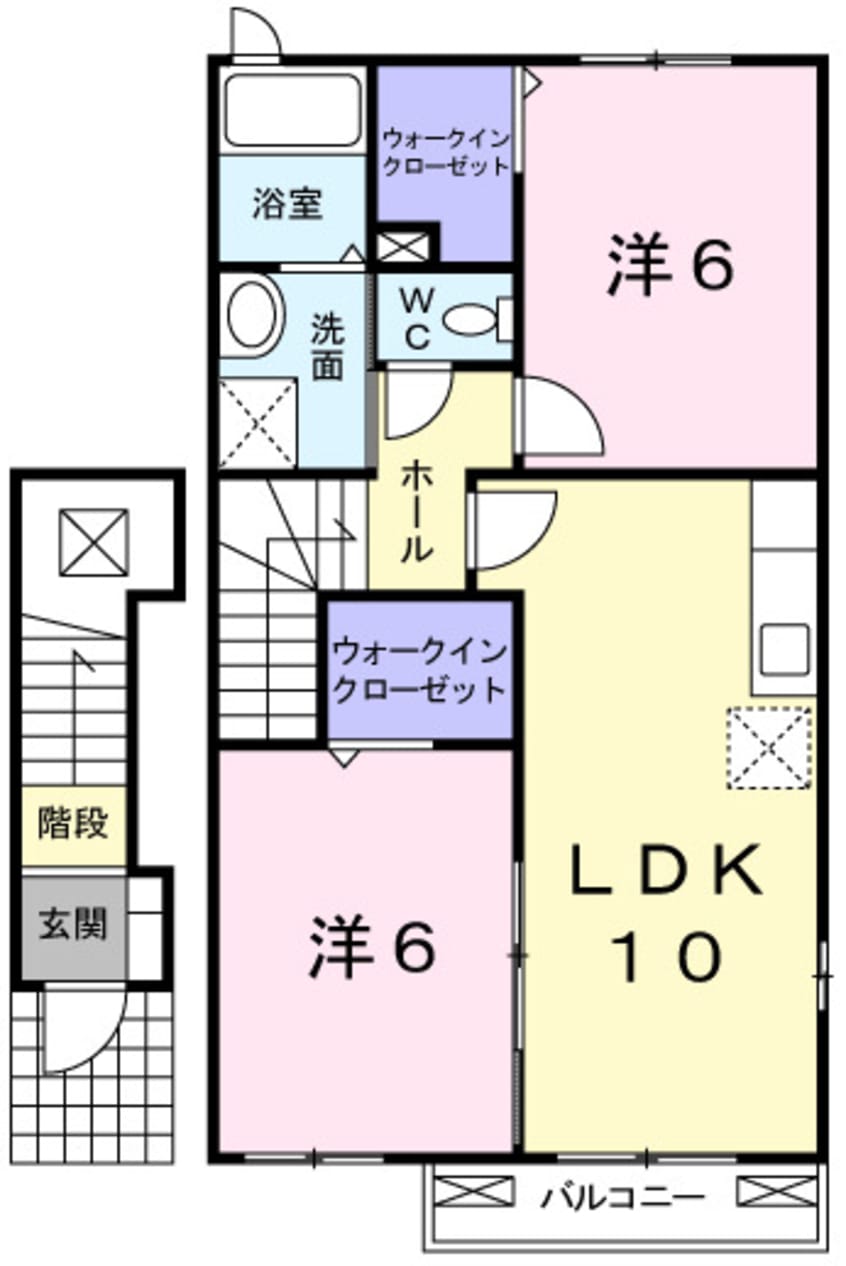 間取図 エアリーヒル　Ⅰ