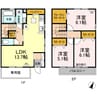 プランドール南国 A棟 3LDKの間取り